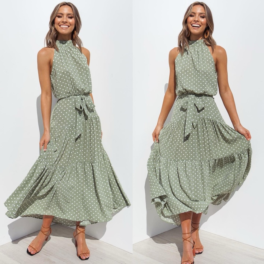 Petal and Pup Midi Dress